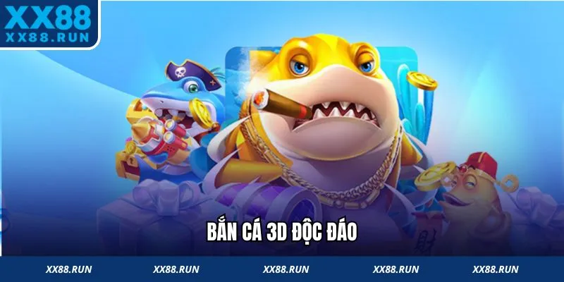 Bắn cá 3D độc đáo tại Jun88