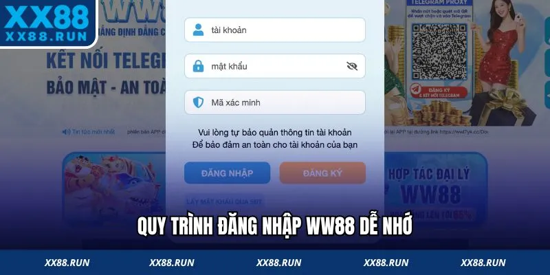 Quy trình đăng nhập dễ nhớ